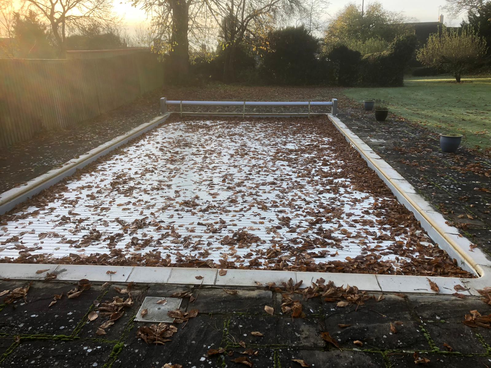 winter pool cover